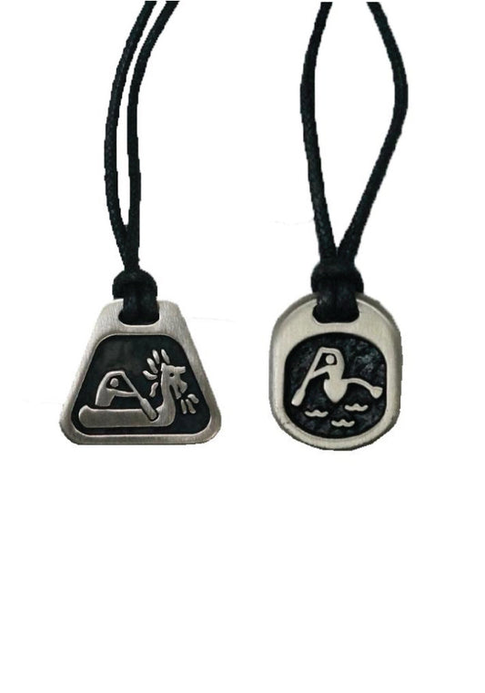 Pewter necklace -Dragonboater / Outrigger